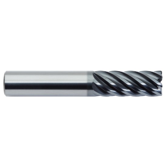 Picture of M.A. Ford 18050004BW Dia 1/2 SH 0.50 LOC 0.6250 OAL3.00 End Mill Standard Flute Standard Helix Carbide AlTiN Single End Corner Radius0.0300 0.76mm TuffCut® XR7